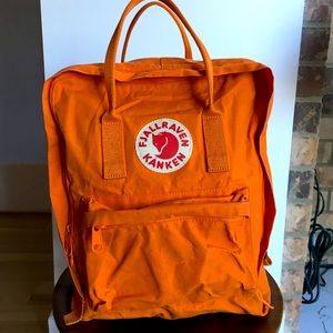 Classic Bright Orange Fjallraven Kanken Backpack